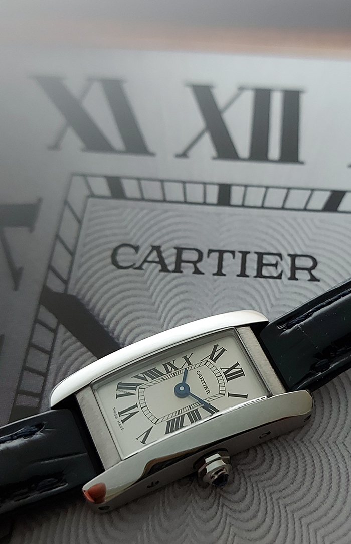 Ladies Cartier Tank American Mini Wristwatch Ref. WSTA0032